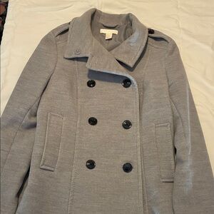 H&M Classic Gray Peacoat